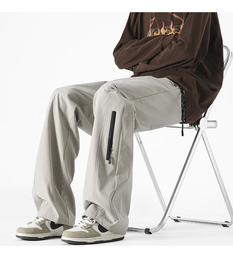 JEEP SPIRIT Men's Casual Outdoor Breathable Pants Black XL 3