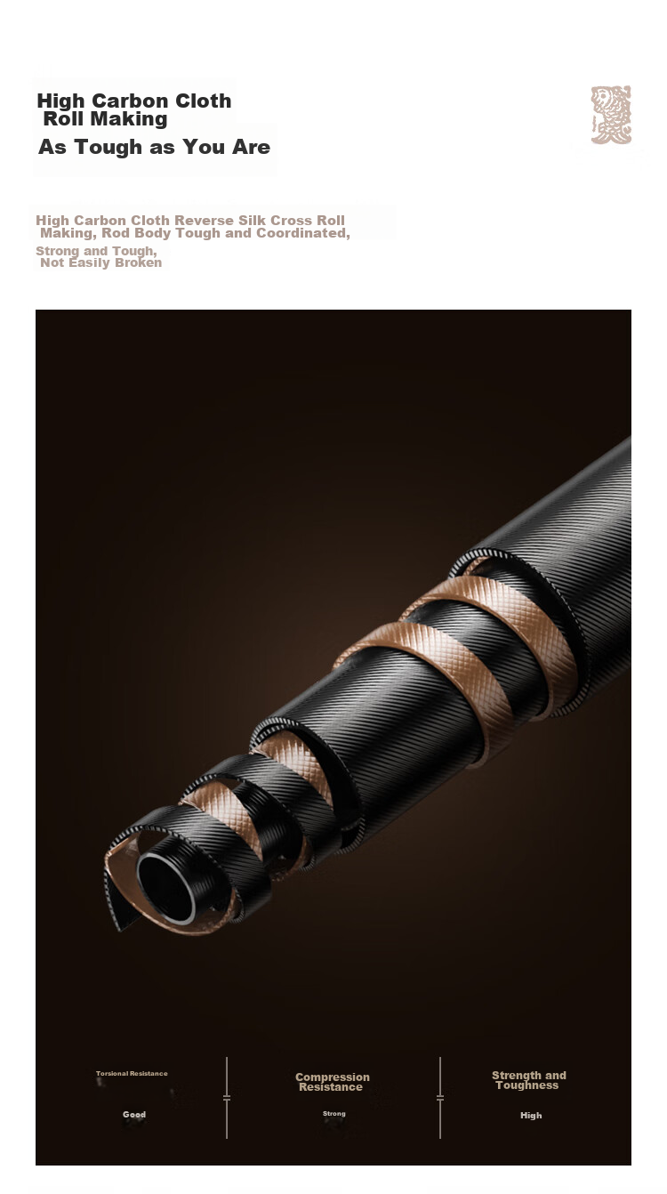 JD Original Bamboo Shadow Crucian Carp Rod, Bamboo-Like Vintage High Carbon Ultra-Light Fishing Rod, Leisure Wild Fishing Platform Fishing Rod, Light Hard Hand Rod, 4.5 Meters 4