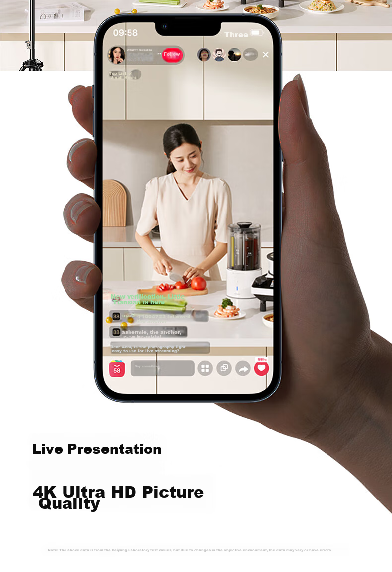 Beiyang Live Streaming Photography Fill Light, 200W Live Streaming Light, Professional Spherical Influencer Host Lighting, LED Soft Light, Studio Photography Light, Video Top Light, Octagonal Soft Box Light 14