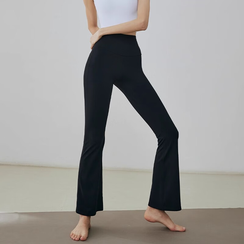 Gigt Yoga Pants for Women, Slightly Flared, Cool And Draping, Slimming, Nude-Like, Suitable for Outdoor Wear, Waist-Cinching, Butt-Lifting, Sports And Daily Fitness Pants