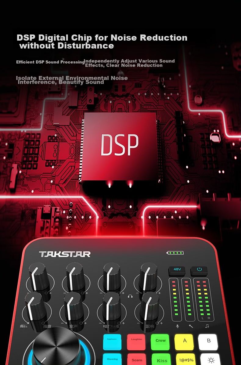 TAKSTAR MX1 PRO Third Generation Mobile Live Streaming Karaoke Sound Card Portable Outdoor Live Streaming Equipment Set 4