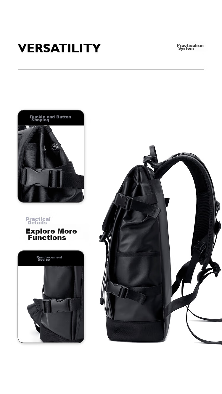 GOLF Backpack for Men And Women, Travel Backpack with 15.6-Inch Laptop Compartment, Functional Sports Travel Bag for Students 12