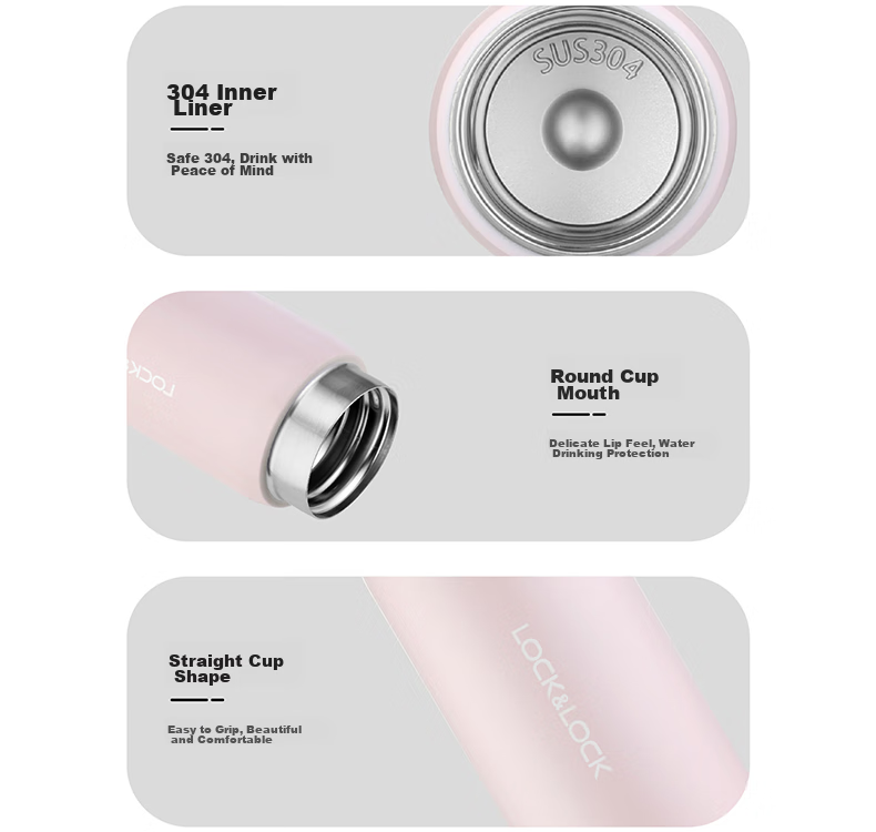 LOCK&LOCK Lightweight Portable Insulated Mug 200ml, Random Color 15