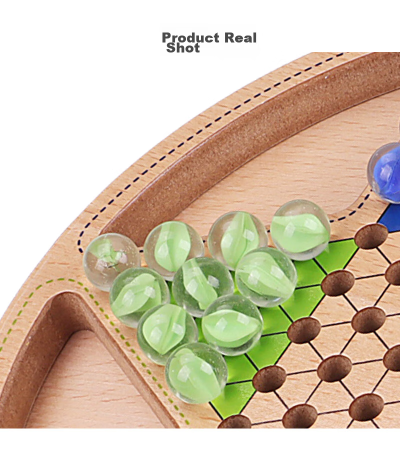 Shenglv Five-In Acrylic Bead Checkers And Gomoku Board Game Set for Kids, Large Size Family Interactive Travel Toy 9