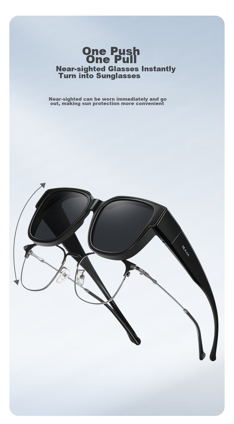 HLA Day And Night Polarized Myopia Glasses for Men And Women, Night Vision Goggles for Driving, Anti-Glare Sunglasses for Nighttime Driving 6