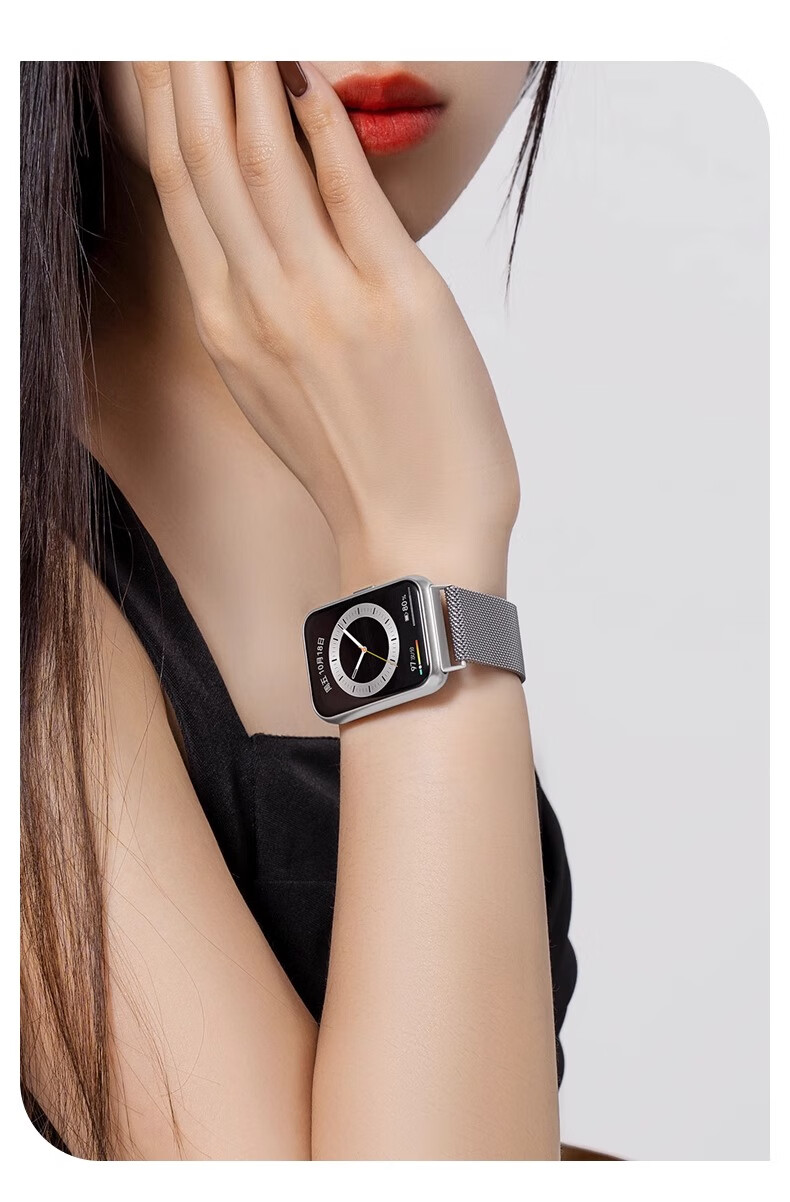 Iboann Silicone Watch Band Compatible with Huawei Fit2 Smartwatch, Suitable for Men And Women, Fashionable/energetic Wristband, Original Integrated Accessory 13