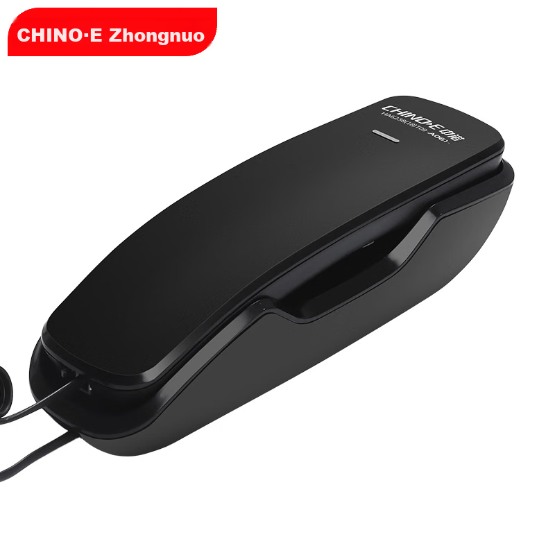 CHINO-E Telephone, Landline Hotel Phone, Small Handset, Desk And Wall Dual-Use, Battery-Free Wall-Mounted Extension, A061 Black Office Companio