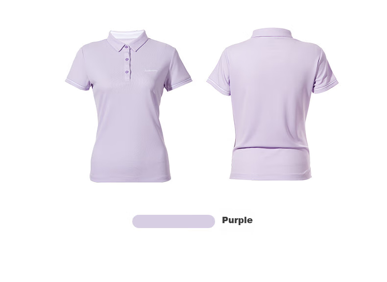 KAWASAKI Badminton Shirt for Women, Professional Sports Short-Sleeve Collared Quick-Dry T-Shirt V2920, Ice Blue, M 16
