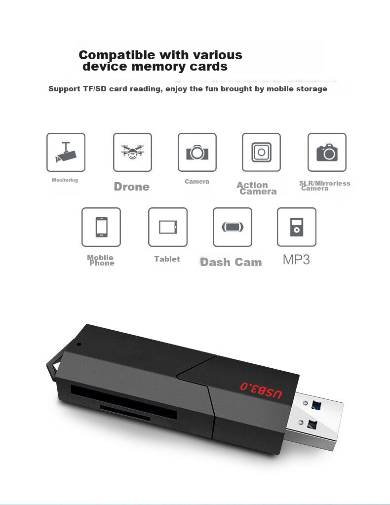 LinkStone USB3.0 High-Speed Multi-In Card Reader, Huawei NM Card Reader TF/SD/NM Card, Multifunctional Type-C Compatible with Apple And Huawei Computers, Memory Cards And Cameras 12