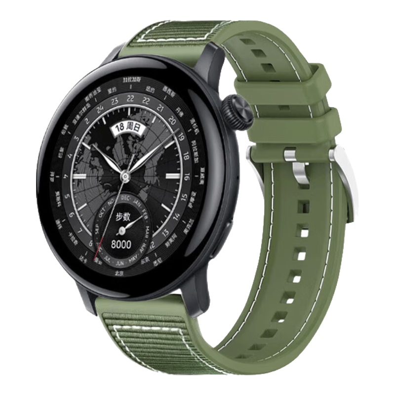 CangHua Compatible with Huawei Watch GT4 Strap, Suitable for GT7/GT6/GT5/GT6Pro/GT5Pro/GT3Pro/Watch6/6Pro/5/4Pro/3, Composite Silicone Woven Watchband