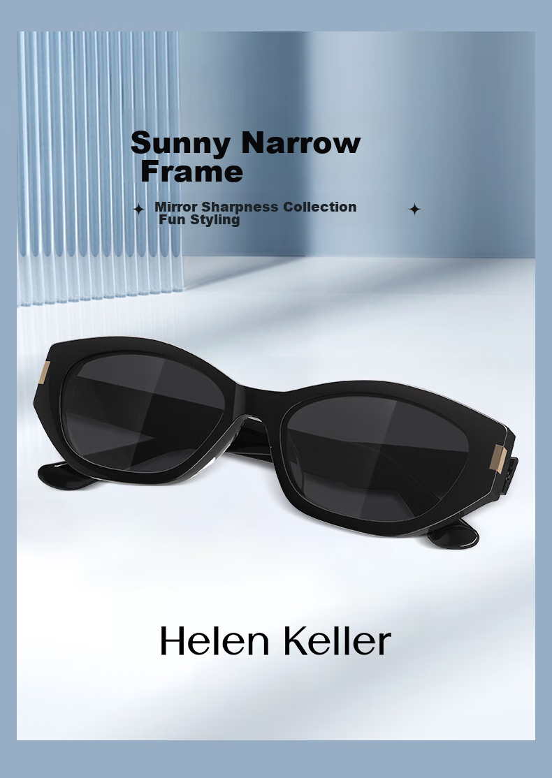 HELEN KELLER Sunglasses for Men And Women, New Style UV Protection Polarized Sunglasses for Driving, Outdoor Sun Protection, High-End Cat-Eye Sunglasses 33