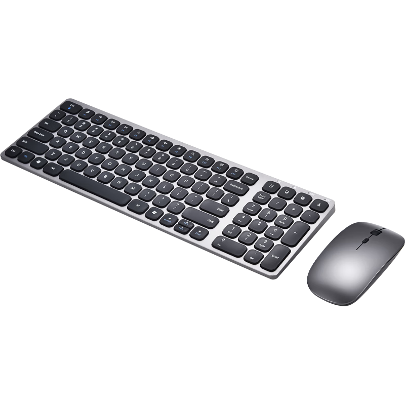 DiyiGongfang Wireless Keyboard And Mouse Combo Set for Apple, Ultra-Thin Keyboard And Mouse, Business Office Desktop Dual-Zone Keyboard for MacBook Pro/Air/13/iMac Laptops, Accessories