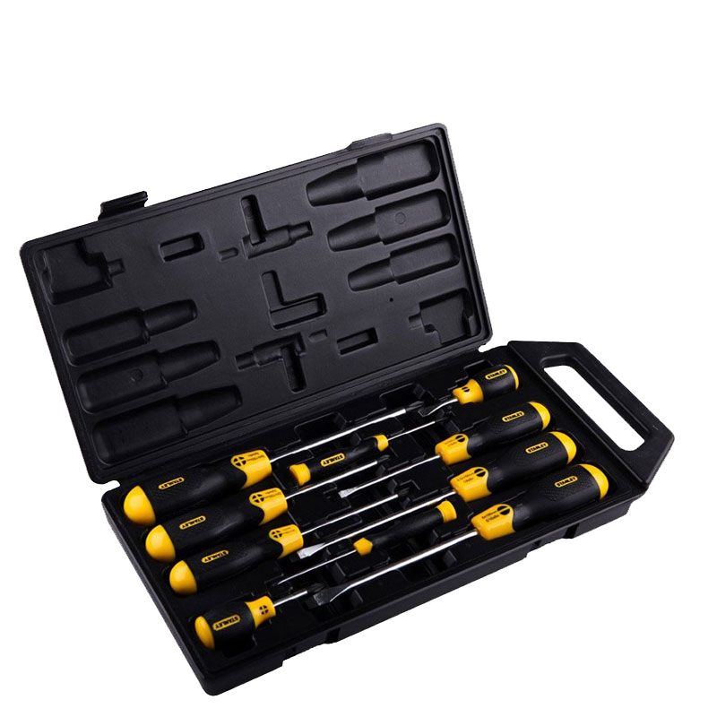 STANLEY 10-Piece Rubber Handle Flathead and Phillips Screwdriver Set 65-005C-23