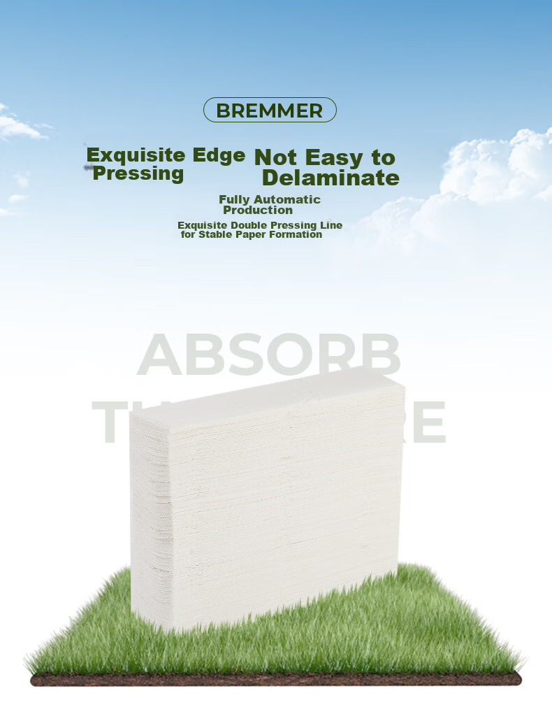 BREMMER Facial Tissues, 1-Ply, 160 Sheets*10 Packs, Large Size, Commercial Use, Hand Towels for Kitchen, Hotel, Bathroom, Dry Hand Paper, Whole Box 6