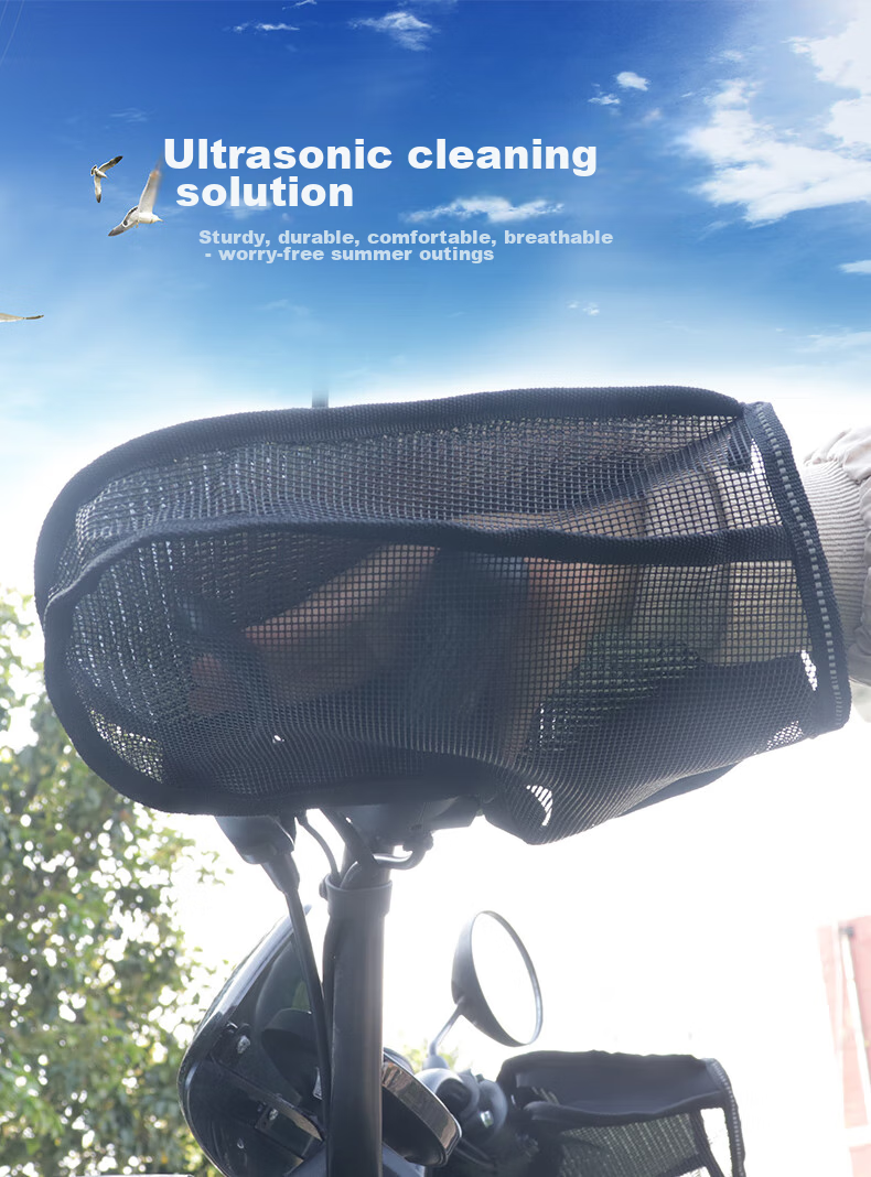 IZTOSS Motorcycle Handlebar Cover, UV-Resistant, Thin Summer Version, Waterproof, Electric Bike Sun Protection Gloves, Breathable And Cool for Summer, Windproof And Wear-Resistant, Black 8