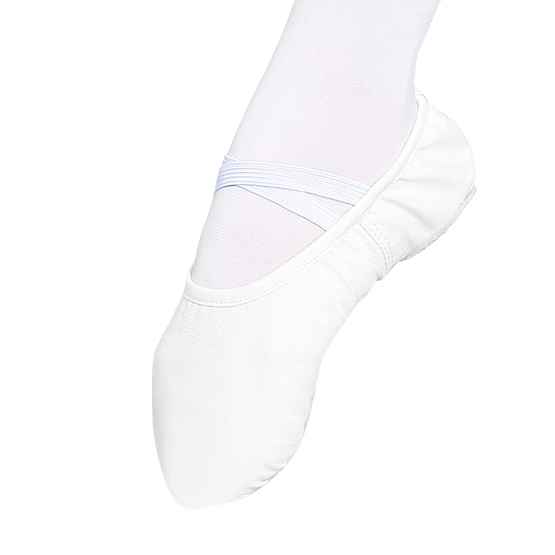 Zhiyouban Children's White Dance Shoes, Soft-Soled Girls' Practice Shoes, Boys' Chinese Dance Shoes, Slip-On Ballet Flats