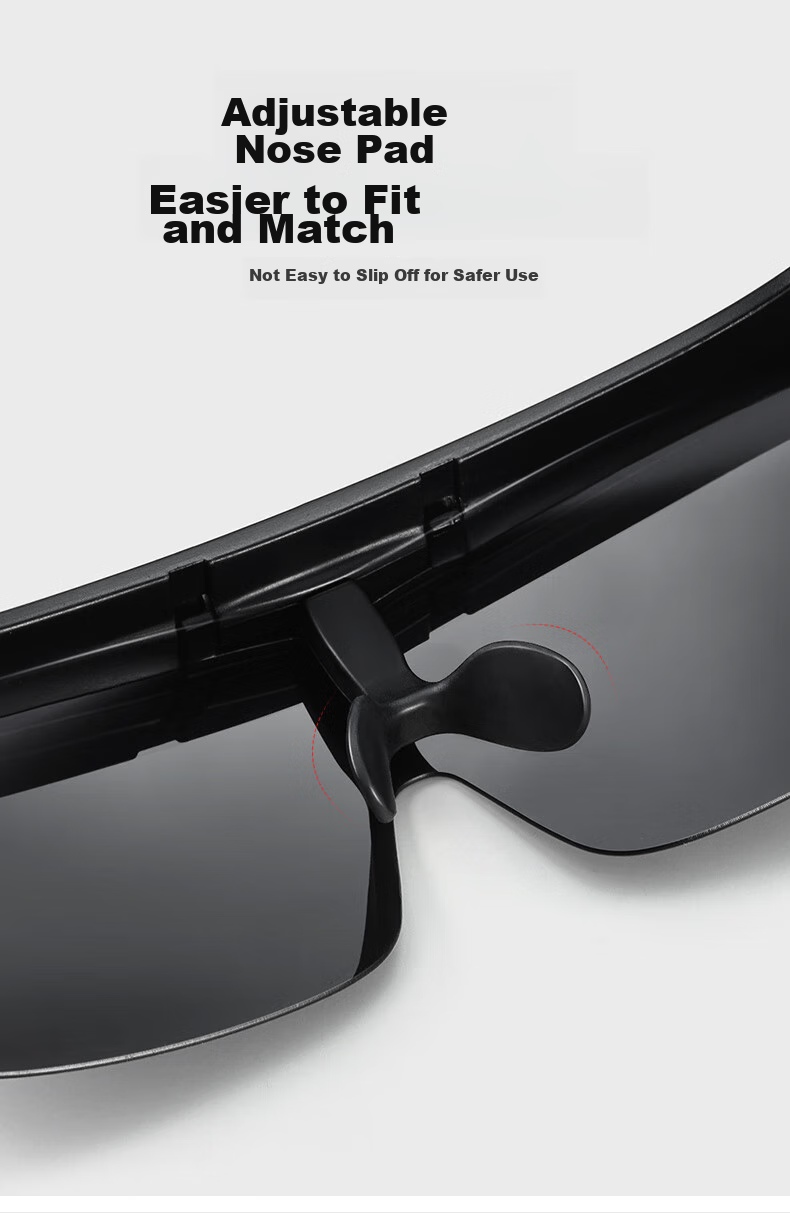LESCA LUNETIER Clip-On Sunglasses for Nearsighted Men, Polarized Driving Glasses, Night Vision Eyewear, Day And Night Dual-Use Sunglasses Clip for Wome 9