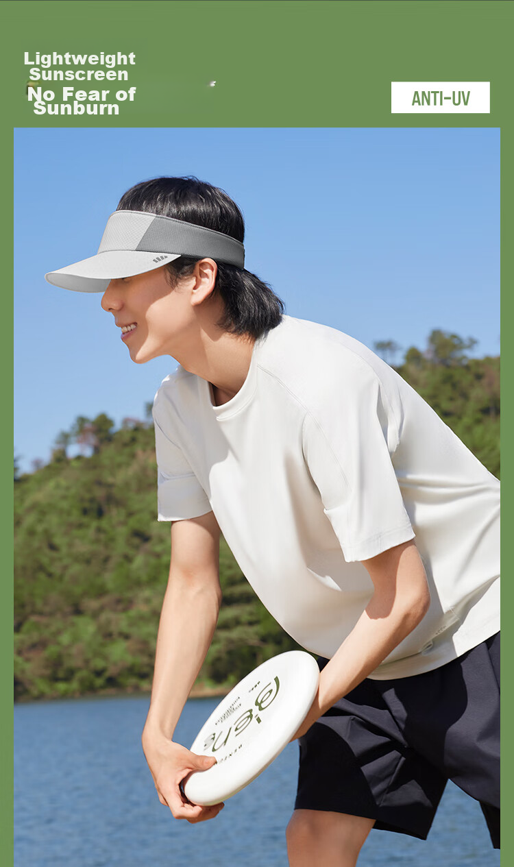 Beneunder Tennis Cap, Sun Hat for Men, UV Protection Hat, Visor Cap, Sports Sweat-Absorbing Full-Face Sun Hat DS015 6