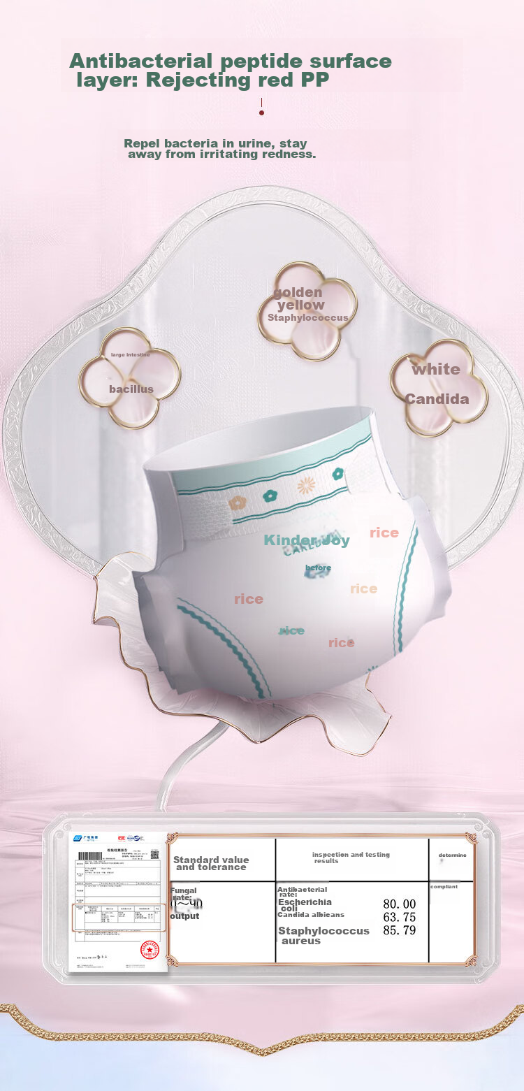 Care Daily Deer Pants Diapers NB44 Pieces (For Babies under 5kg), Ultra-Thin Breathable Newborn Small Size Baby Diapers 2