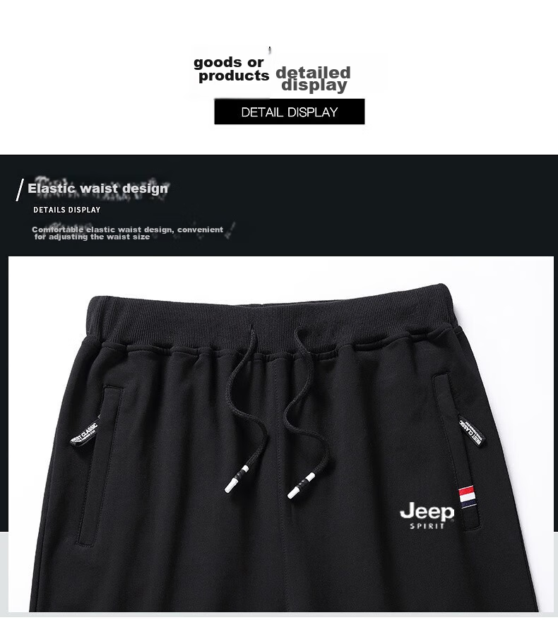 JEEP SPIRIT Men's Sports Pants, Autumn And Winter Casual Solid Color Spring Loose Trousers, Dark Gray Elastic Ankle Fleece-Lined, 4XL 19