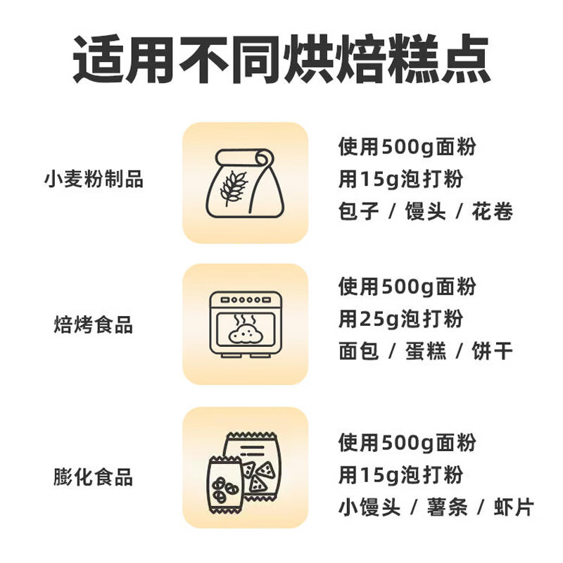 展艺烘焙原料 无铝双效泡打粉 发酵粉 复配膨松剂包子馒头 50g*10