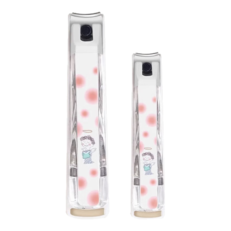 Beiyin Japanese Imported Nail Clipper, Single Piece, Prevents Nail Clippings from Flying, Small Size S (Random Sticker Design)