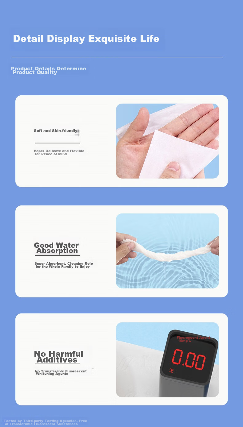 Jinboshi Starry Sky Soft Toilet Paper, Coreless, Wet-Strength, 5-Ply, 3800g/32 Rolls, Thickened, 7.6 Jin, Household Tissue Paper 8