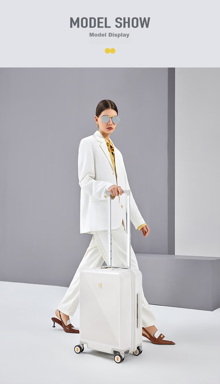 LEVEL8 Luggage Trolley Suitcase, Carry-On Case, 20-Inch, for Men And Women Students, Fashionable Light And Shadow Series Travel Case 9