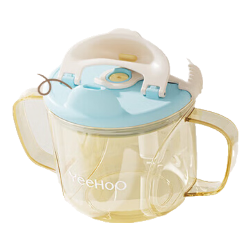 YEEHOO Children's Water Cup with Straw, Kindergarten Water Bottle, Summer Large Capacity Straw Cup, Baby Milk Cup, Training Cup
