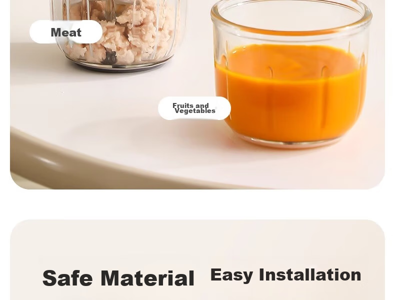 Taoqibaby Baby Food Processor, Small Multifunctional Meat Grinder, Baby Food Preparation Tool, Fruit And Vegetable Puree Maker 36
