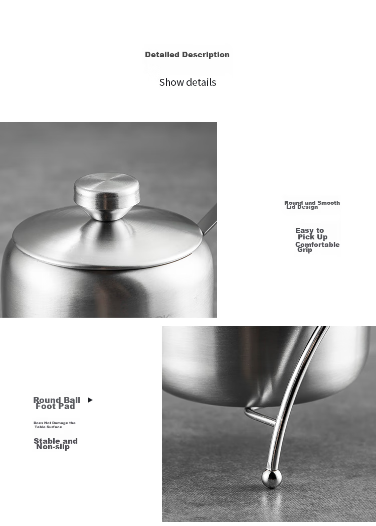 MAXCOOK 304 Stainless Steel Glass Seasoning Container Salt Shaker Powder Dispenser Sugar Powder Barbecue Spice Bottle MCTC1372 10