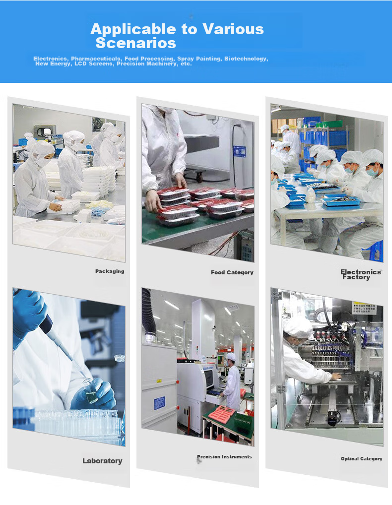Andatong Static-Proof Suit, Antistatic Clothing, Dust-Free Garment, Dust-Proof Workwear, Coat, Overcoat, Factory Uniform, Clean Room Workwear, Blue XL 2