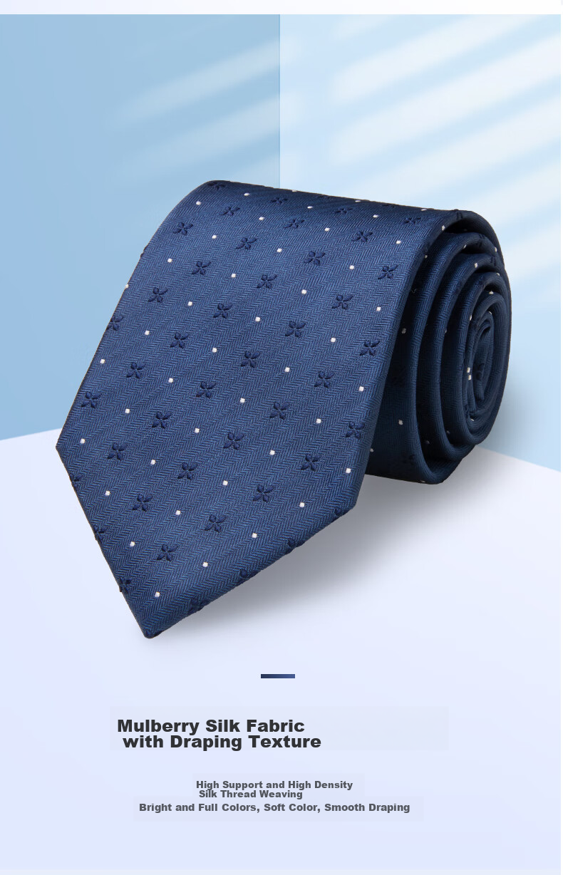 Luomeng Silk Tie for Men, Business Formal Wear, Korean Style, Solid Color, 8cm Hand-Tied Bow, Work And Wedding Tie, Gift Box Set 3