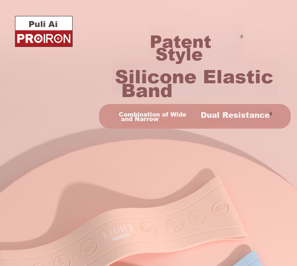 PROIRON Puli'ai Elastic Band, Silicone Resistance Band, Yoga Elastic Band for Fitness, Pink 15-20LB 1