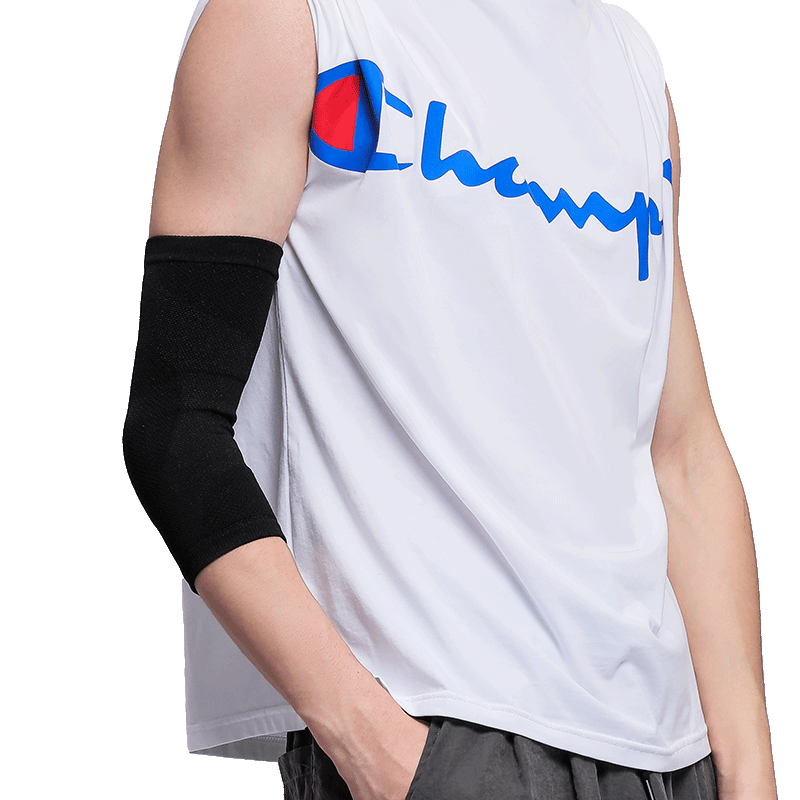 D&M Sports Elbow Guard for Men, Joint Protection Elbow Sleeve for Basketball, Badminton, Tennis, Fitness Protection Elbow Sleeve for Women, Imported from Japan, One Piece