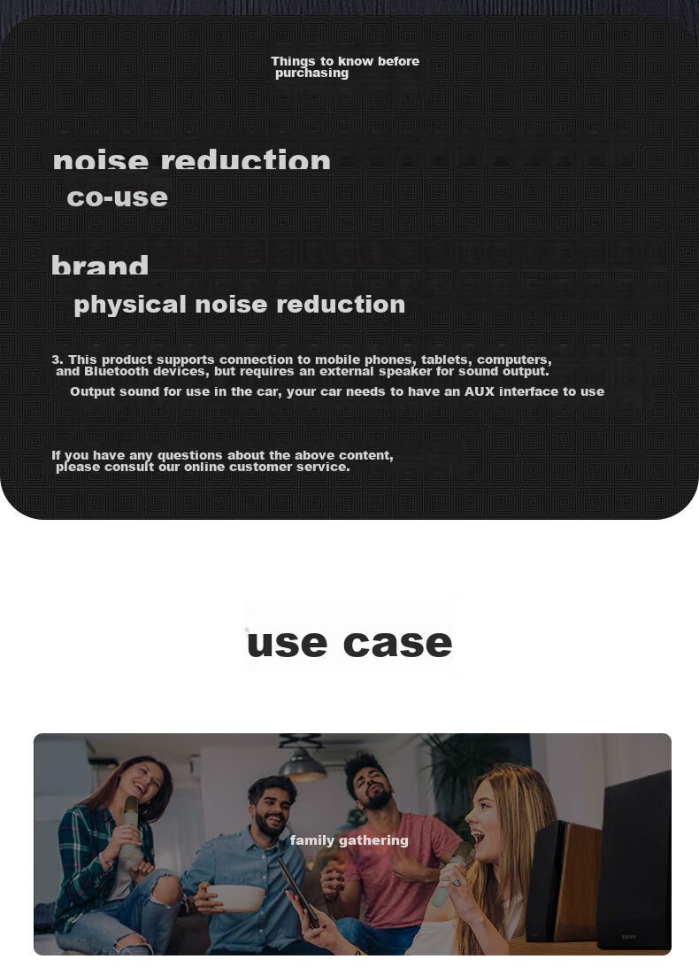 EDIFIER TU52 Portable Wireless Microphone, UHF Adjustable Frequency Wireless Mic with Receiver, for Outdoor Karaoke, Home KTV, Meetings And Lectures, Host, Twilight Gray 13
