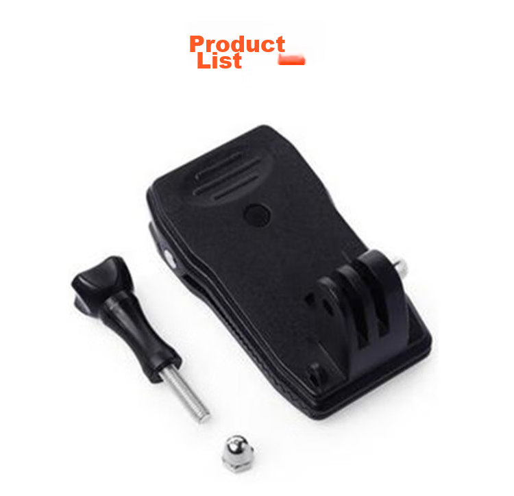 Earlymen Action Camera Backpack Clip Compatible with DJI Action 6/Action 5 Pro/GOPRO 13, Insta360 Go 3s/Go Pro Ace Pro 2 And Other 360-Degree Rotatable Models 6
