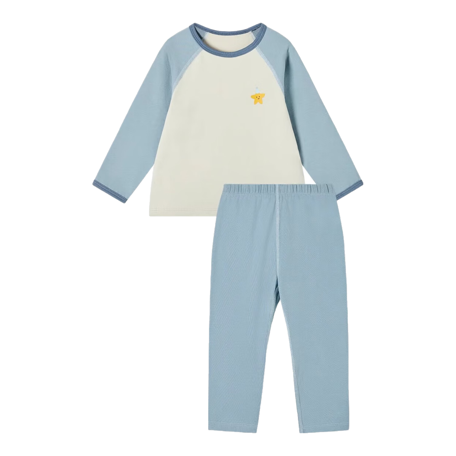 Niduoxiong Winter Baby High-Waist Waist Protection Underwear Set, Children's Pajamas, Infant Cotton Breathable Sleepwear, Warm Underwear for Autumn And Winter