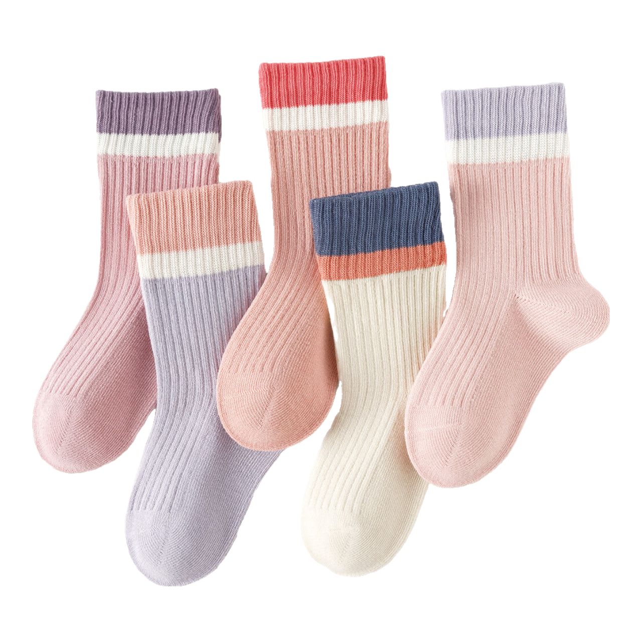 Caramella Spring Summer Kids Socks Comfortable Cotton Mid-Calf Socks for Boys and Girls Trendy Ins Socks