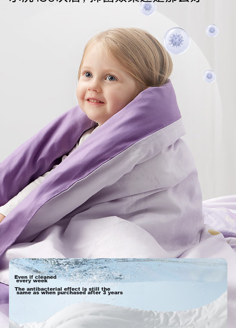 Babycare Kindergarten Bedding Set of Six Pieces, Children's Nap Baby Bedding, Pure Cotton Pillowcase And Duvet for All Seasons 10