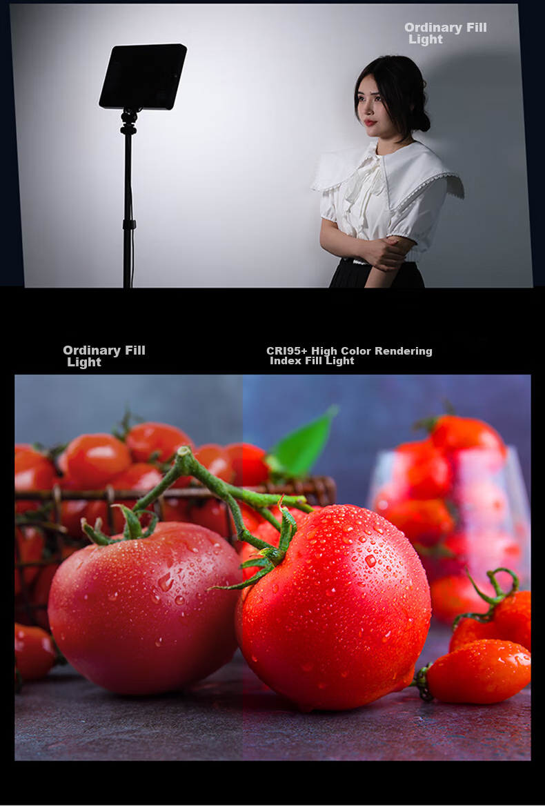 Ulanzi LT003 Full-Color RGB Panel Light for Live Streaming, Photography, Desktop Dual-Temperature Lighting, DSLR Hot Shoe Accessory, Indoor Photography Light for Selfies And Studio Use 9