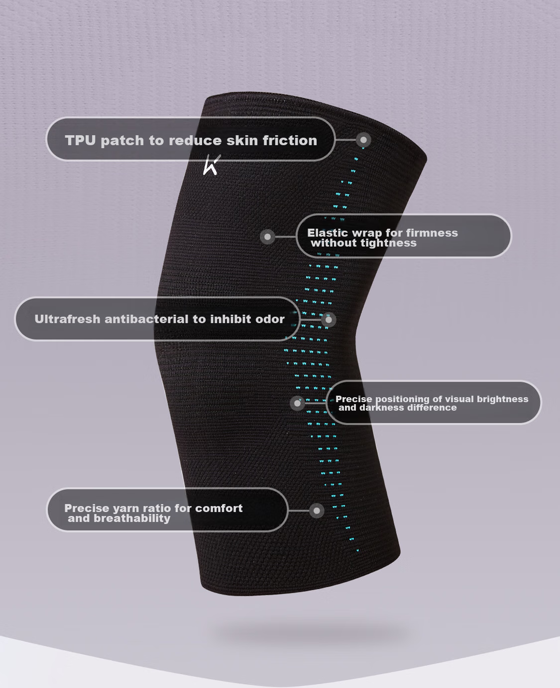 Keep Knee Brace Sports Warmth for Men And Women, Running Hiking Basketball Badminton Meniscus Injury Joint Cold Legs Protection Gear 3