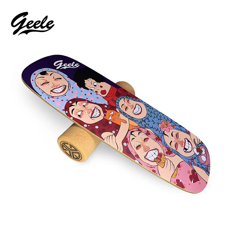 GEELE Winter Snow Summer Training Fitness Balance Board Yoga Ski Surf Paddleboard Trainer Equipment Country Aunt (Custom)