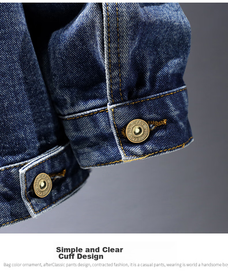 Jeanswest Men's Denim Vest 2026 Spring Summer Loose Simple Fashion Jacket Smoke Gray XL 15