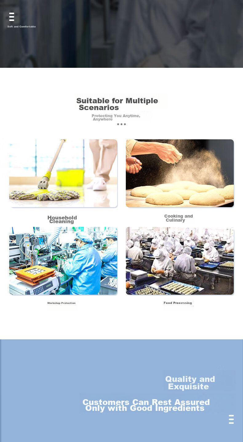 Golmud Disposable Head Cover, 50 Pieces/pack, Blue, Non-Woven Hat, Food Processing Hood, GM7901 3