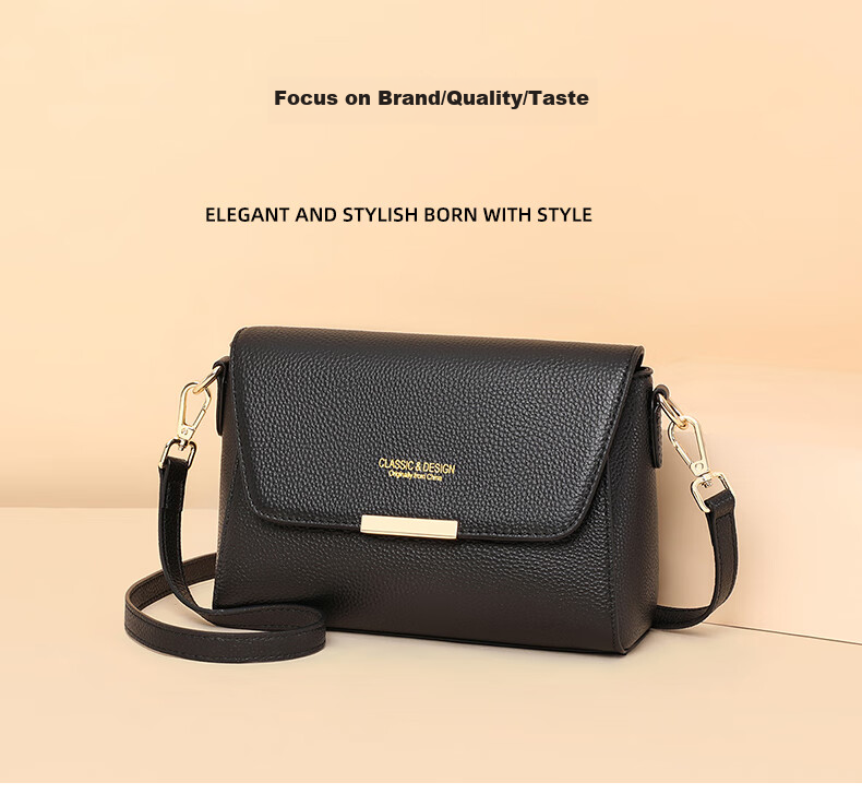 Viney Women's Handbag, Cowhide Crossbody Bag, Shoulder Bag for Middle-Aged And Young Fashionistas, Practical Birthday And Mother's Day Gift for Mom 1