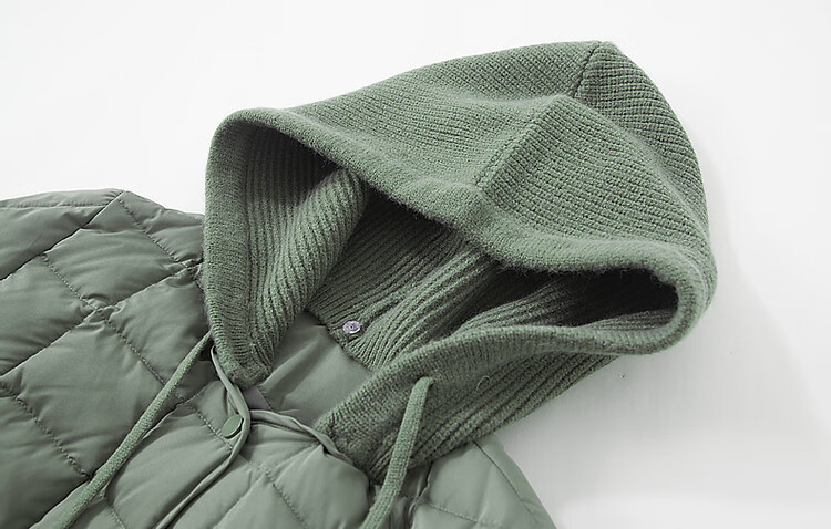 Dme [50D Cotton-Like Faux Memory] Winter Light Luxury Matte Velvet-Feel 90% Duck Down Gradient Plaid down Jacket for Wome 5