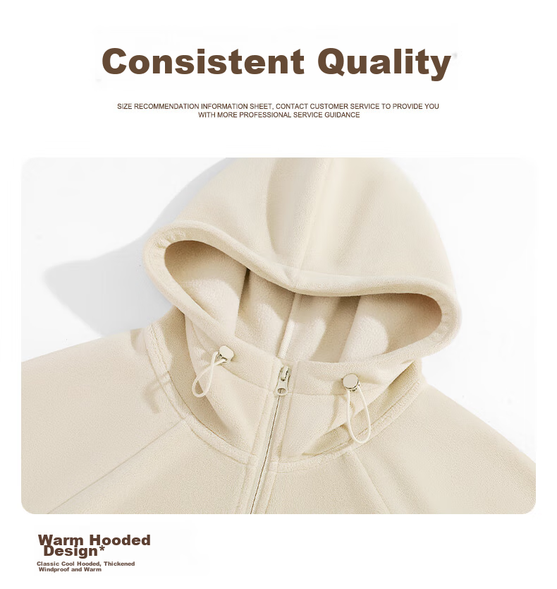 Jeanswest Winter Jacket for Men, Fleece-Lined Thickened Maillard And Down Hooded Jacket, Loose Casual Hoodie for Teenagers And Students 5
