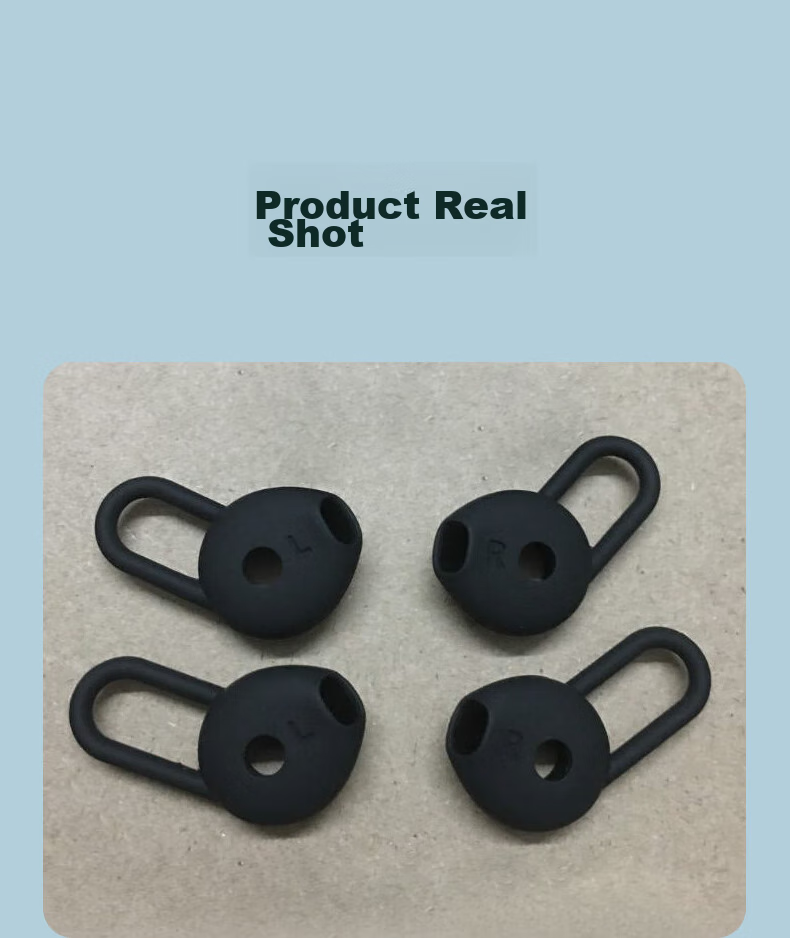 Masentek ES23 Earphone Tips, Compatible with Huawei Freelace Active Edition, Honor X Sport PRO, AM66 Bluetooth Earphones, HUAWEI Silicone Tips Accessories, Black Small 9