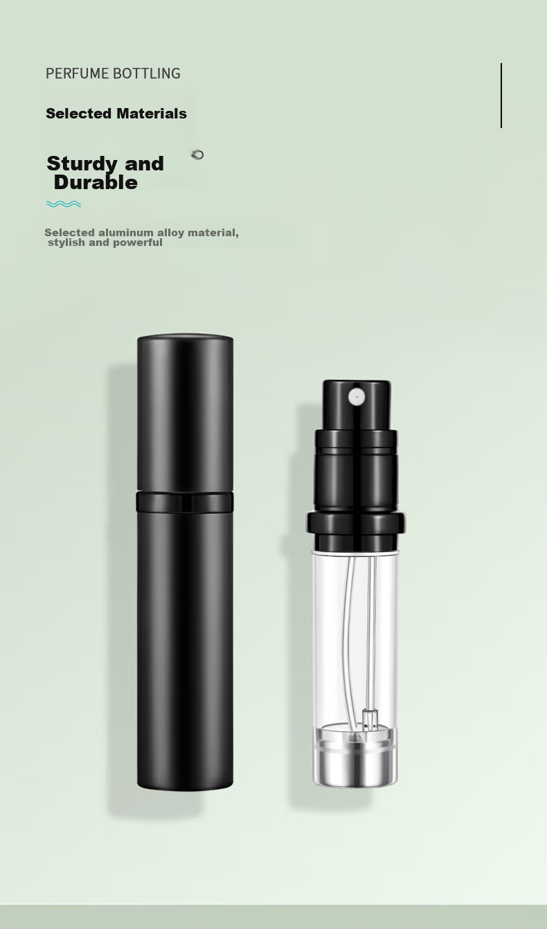 Siwangongli Perfume Refillable Bottle, Bottom Filled with High-End Travel Portable Mini Perfume Spray Bottle, Empty Bottle SW7369 Cherry Blossom Pink 5